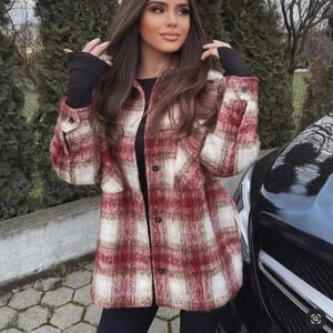 ✨SALE✨Zara Plaid Overshirt Size XS Bloggers Fave